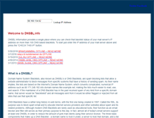 Tablet Screenshot of dnsbl.info